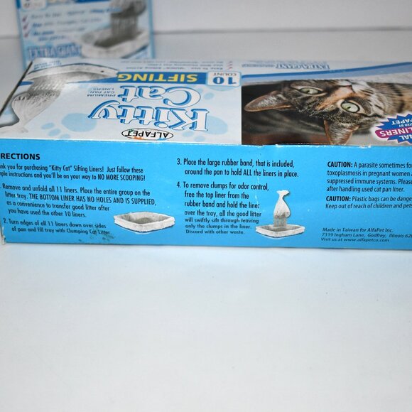 Alfapet Kitty Cat Pan Disposable, Sifting Liners- 20 count + 1 Transfer Liner - - Picture 3 of 3